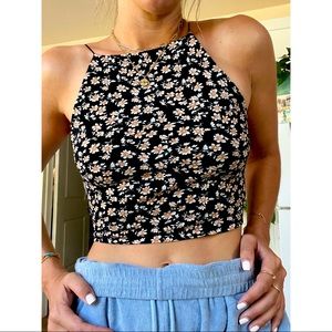 Crop top floral print